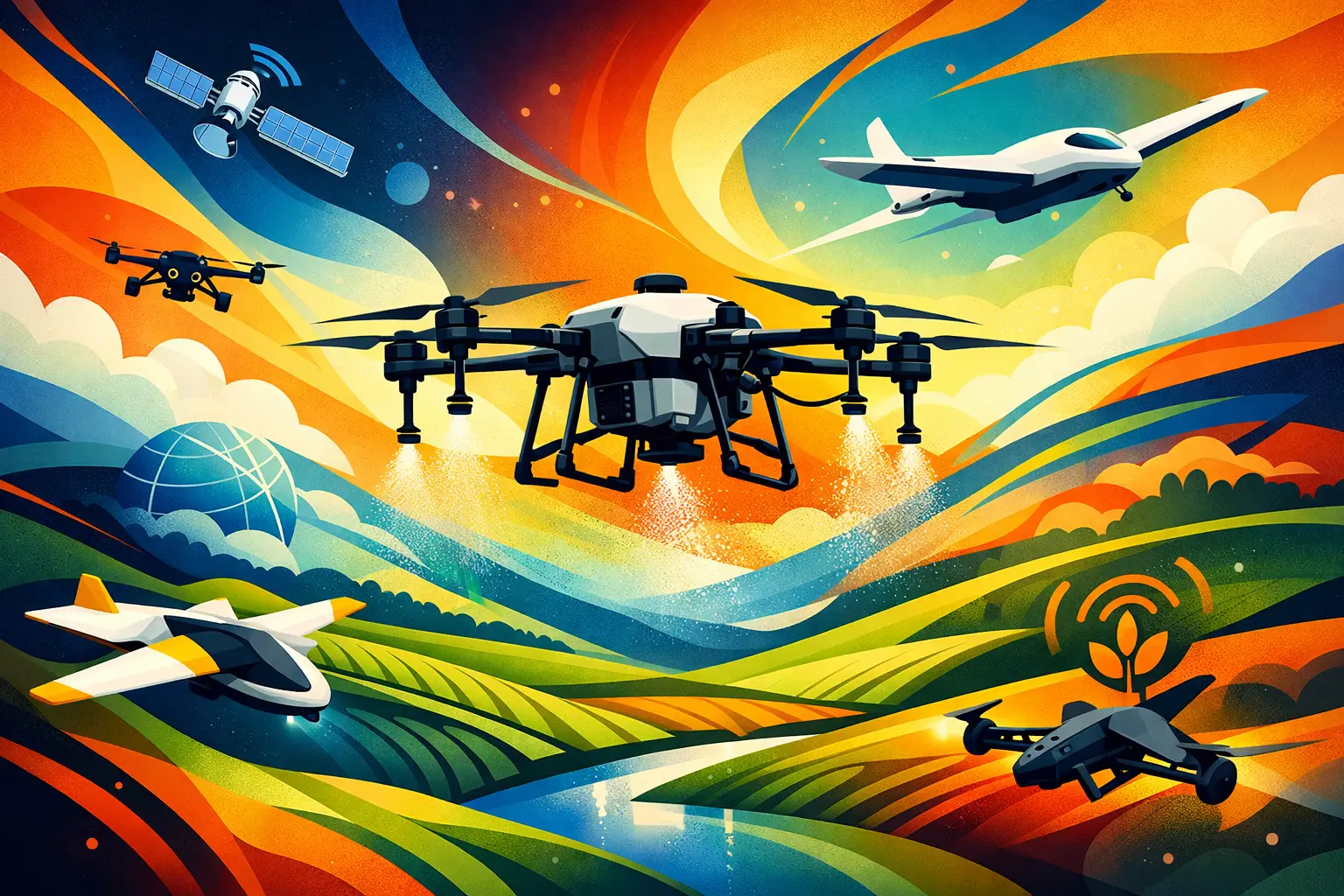 DJI Agras T100 para agricultura de precisión
