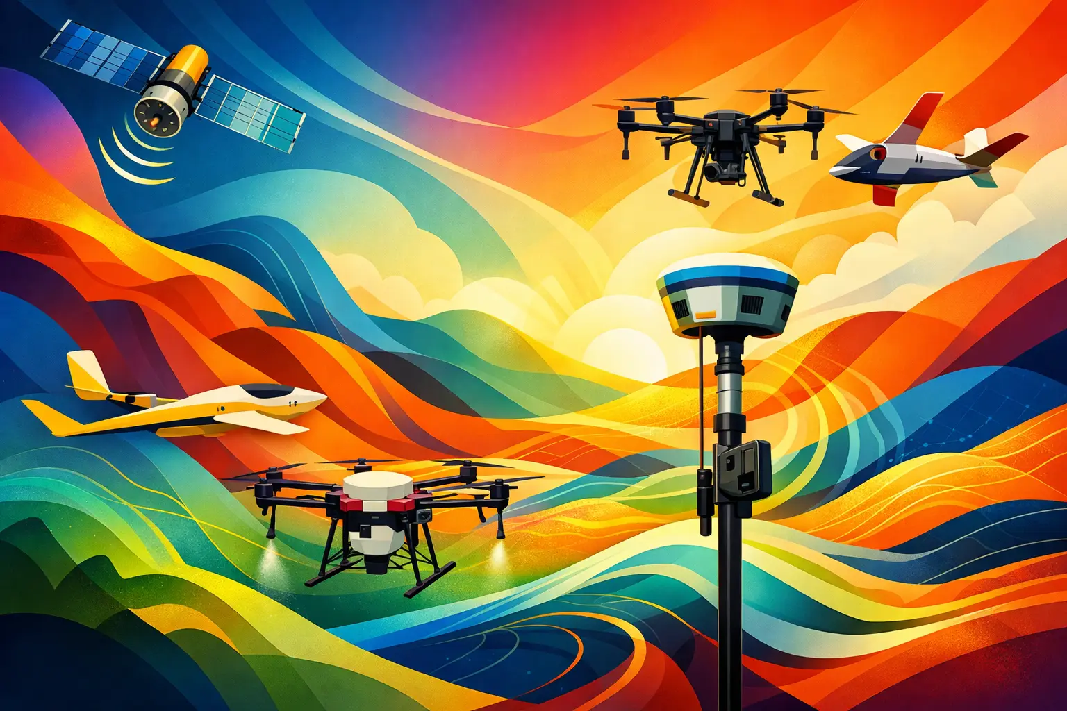 Levantamiento topográfico con GNSS preciso