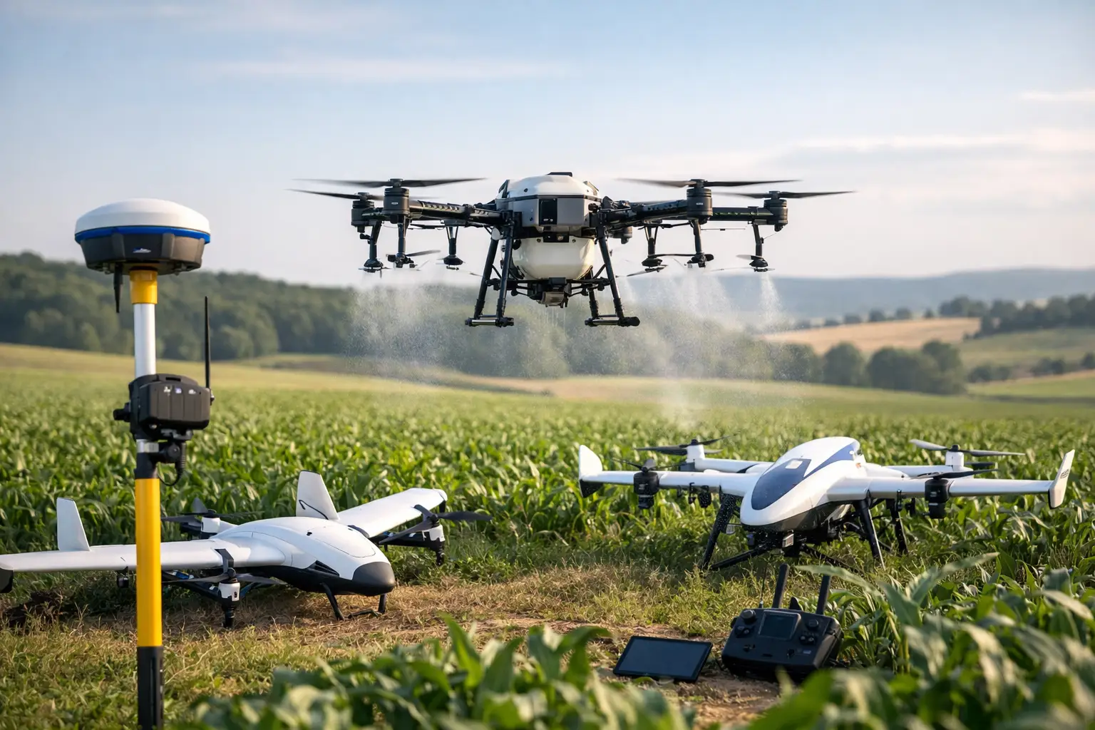 Cómo calibrar pulverización con drones
