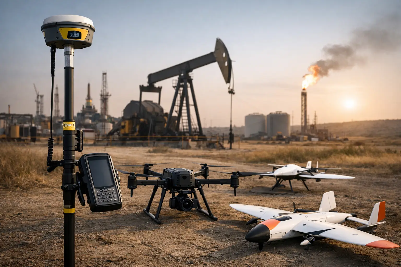 Equipos geoespaciales para petróleo y gas