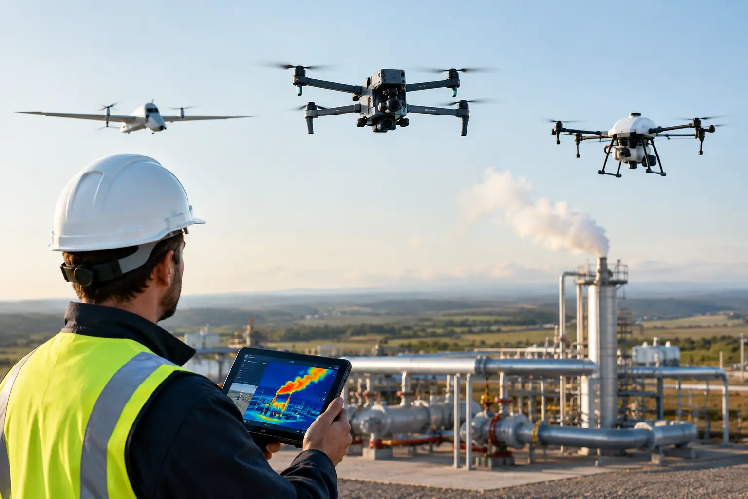 Cómo detectar fugas de metano con drones