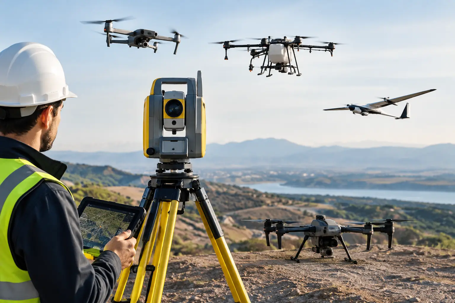 Cuándo usar una estación robótica en topografía