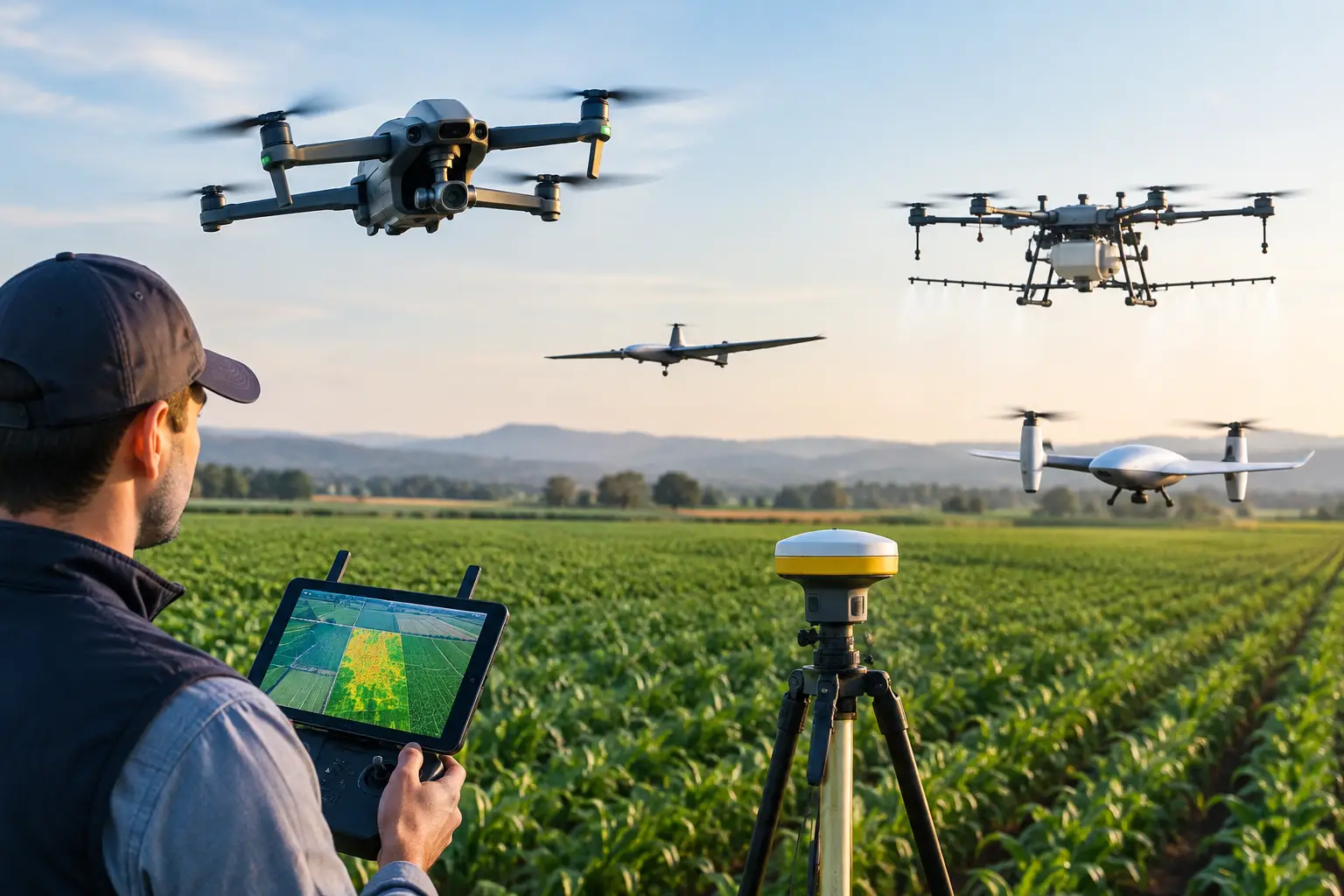Ejemplo de monitoreo de cultivos con drones