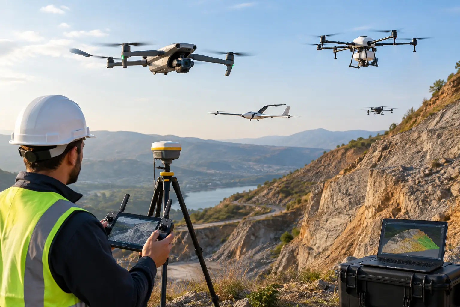 Ejemplo de monitoreo de taludes con drones